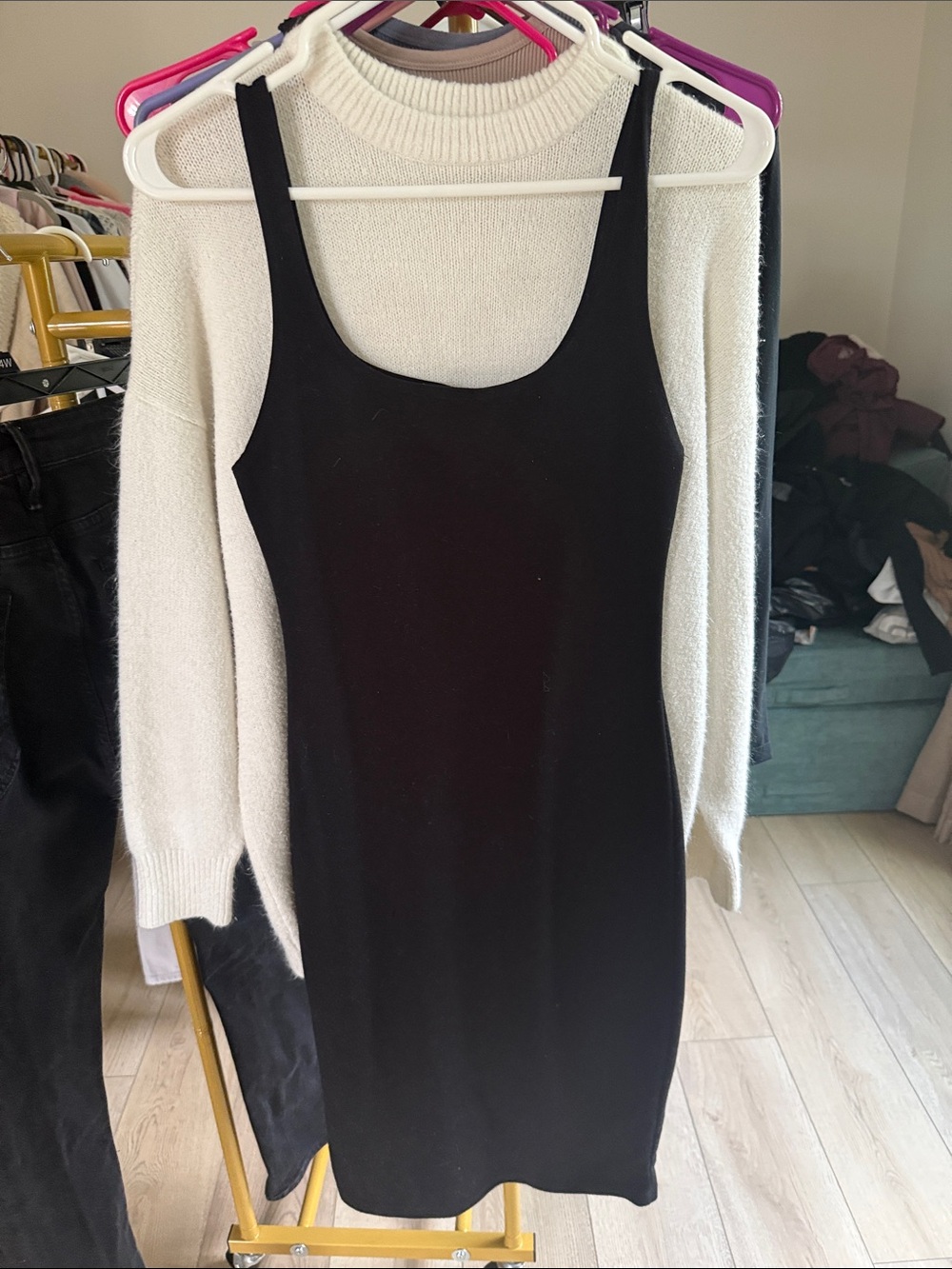 Zara Black Tank Midi Dress